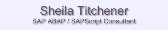 Shei la Titchener - SAP ABAP / SAPScript Consultant